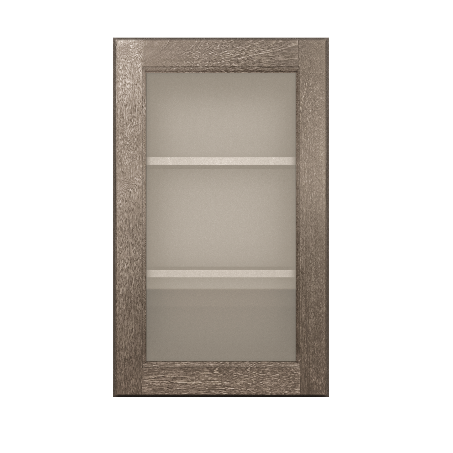 Frosted Glass Door Wall Kitchen Cabinet WMD1830 Milan Slate 18 in. width 30 in. height 12 in. depth - Kitchen Cabinets