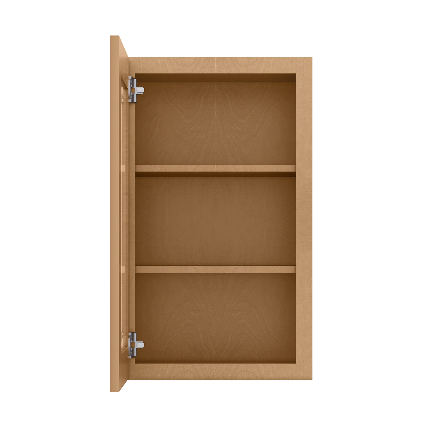 Frosted Glass Door Wall Kitchen Cabinet WMD1830 Shaker Toffee 18 in. width 30 in. height 12 in. depth - Kitchen Cabinets