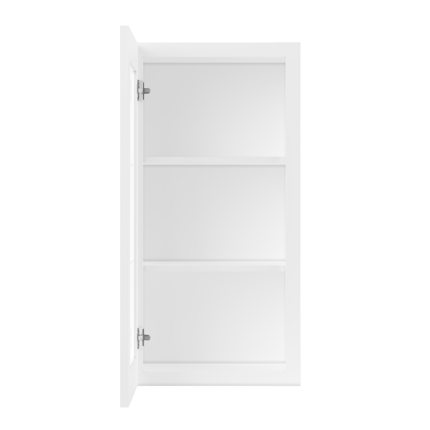 Frosted Glass Door Wall Kitchen Cabinet WMD1836 Alpina White LessCare 18 in. width 36 in. height 12 in. depth - Kitchen