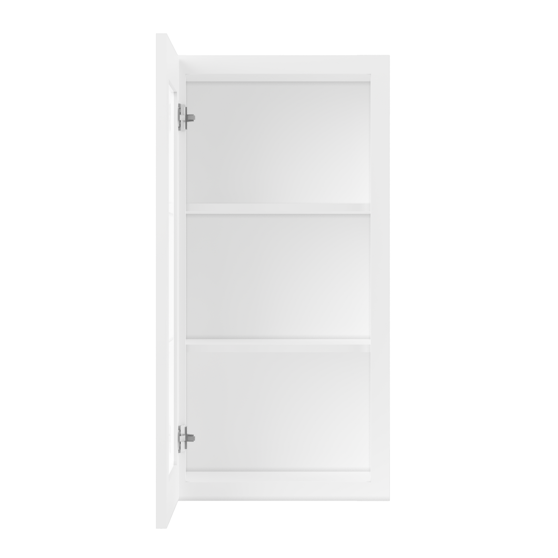 Frosted Glass Door Wall Kitchen Cabinet WMD1836 Alpina White LessCare 18 in. width 36 in. height 12 in. depth - Kitchen