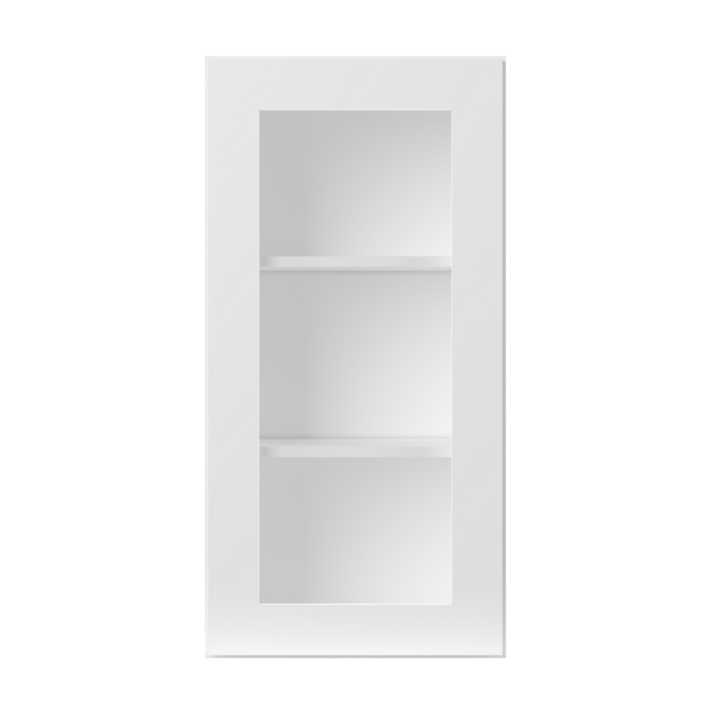 Frosted Glass Door Wall Kitchen Cabinet WMD1836 Alpina White LessCare 18 in. width 36 in. height 12 in. depth - Kitchen