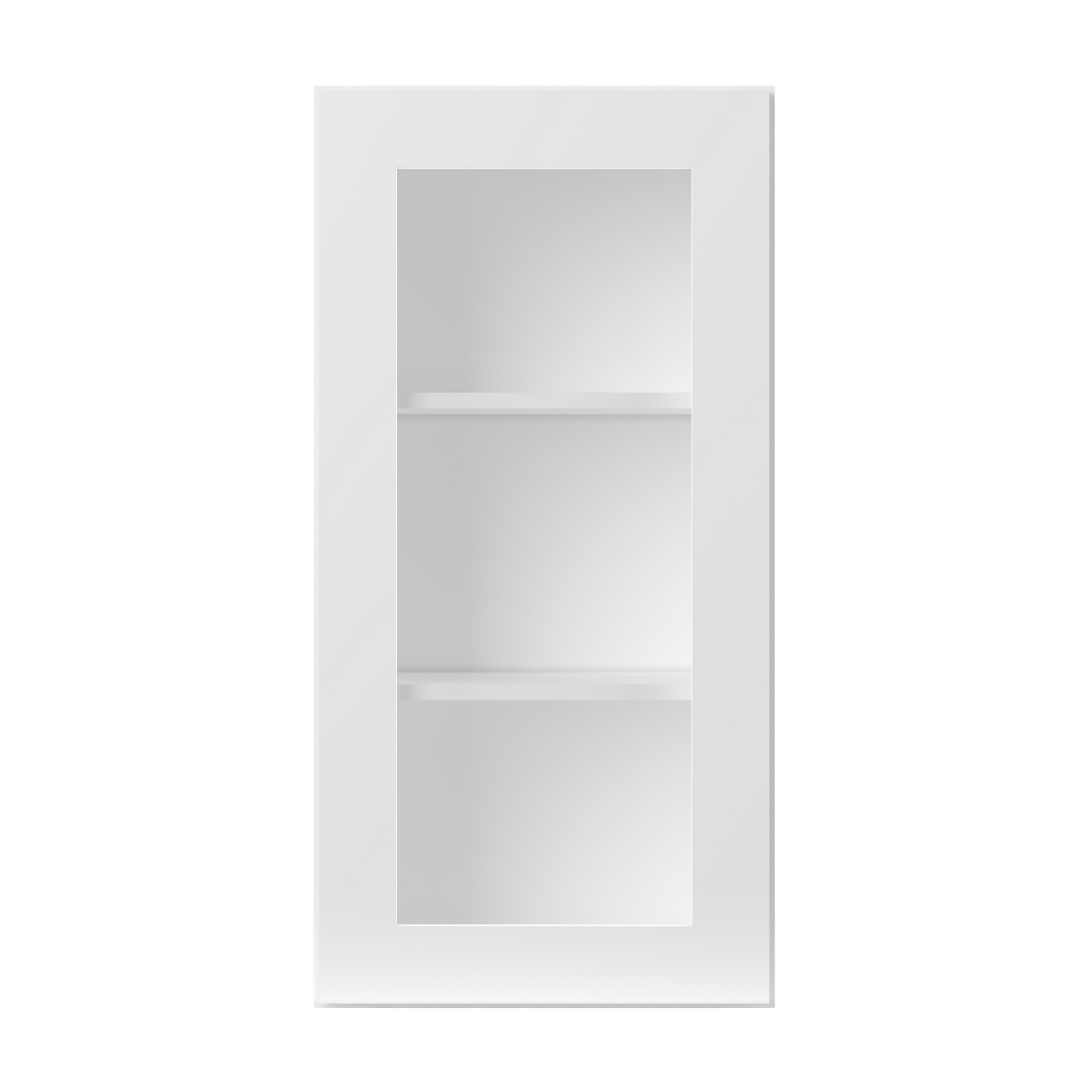 Frosted Glass Door Wall Kitchen Cabinet WMD1836 Alpina White LessCare 18 in. width 36 in. height 12 in. depth - Kitchen