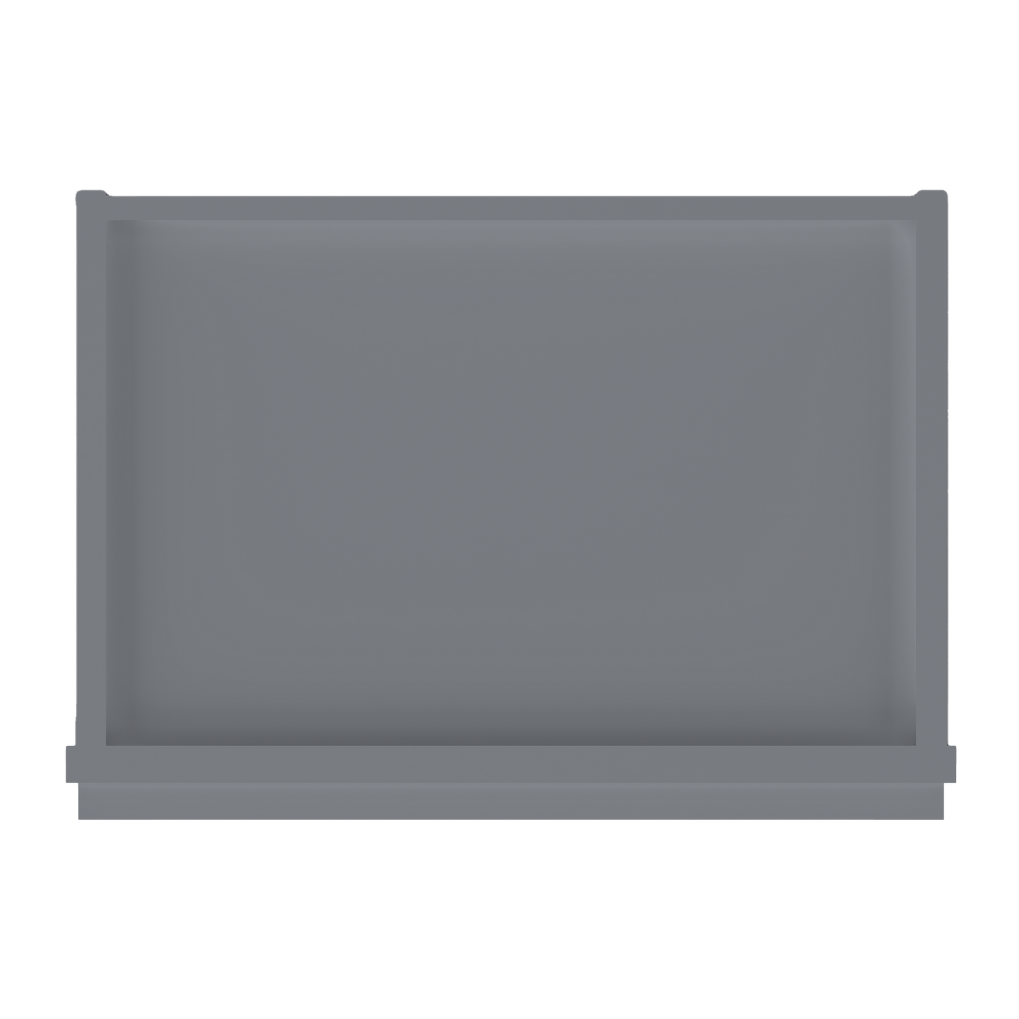 Frosted Glass Door Wall Kitchen Cabinet WMD1836 Colonial Gray LessCare 18 in. width 36 in. height 12 in. depth