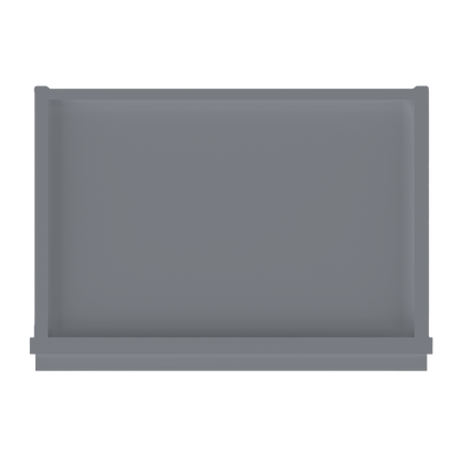 Frosted Glass Door Wall Kitchen Cabinet WMD1836 Colonial Gray LessCare 18 in. width 36 in. height 12 in. depth