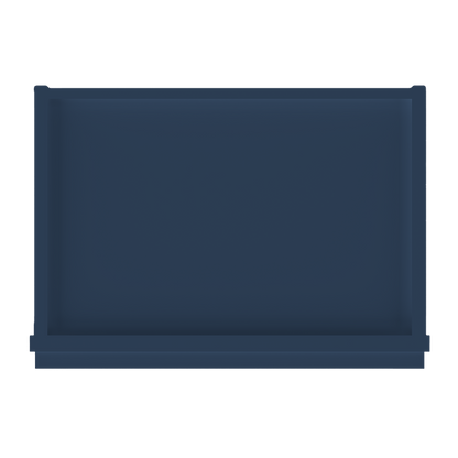 Frosted Glass Door Wall Kitchen Cabinet WMD1836 Danbury Blue LessCare 18 in. width 36 in. height 12 in. depth - Kitchen