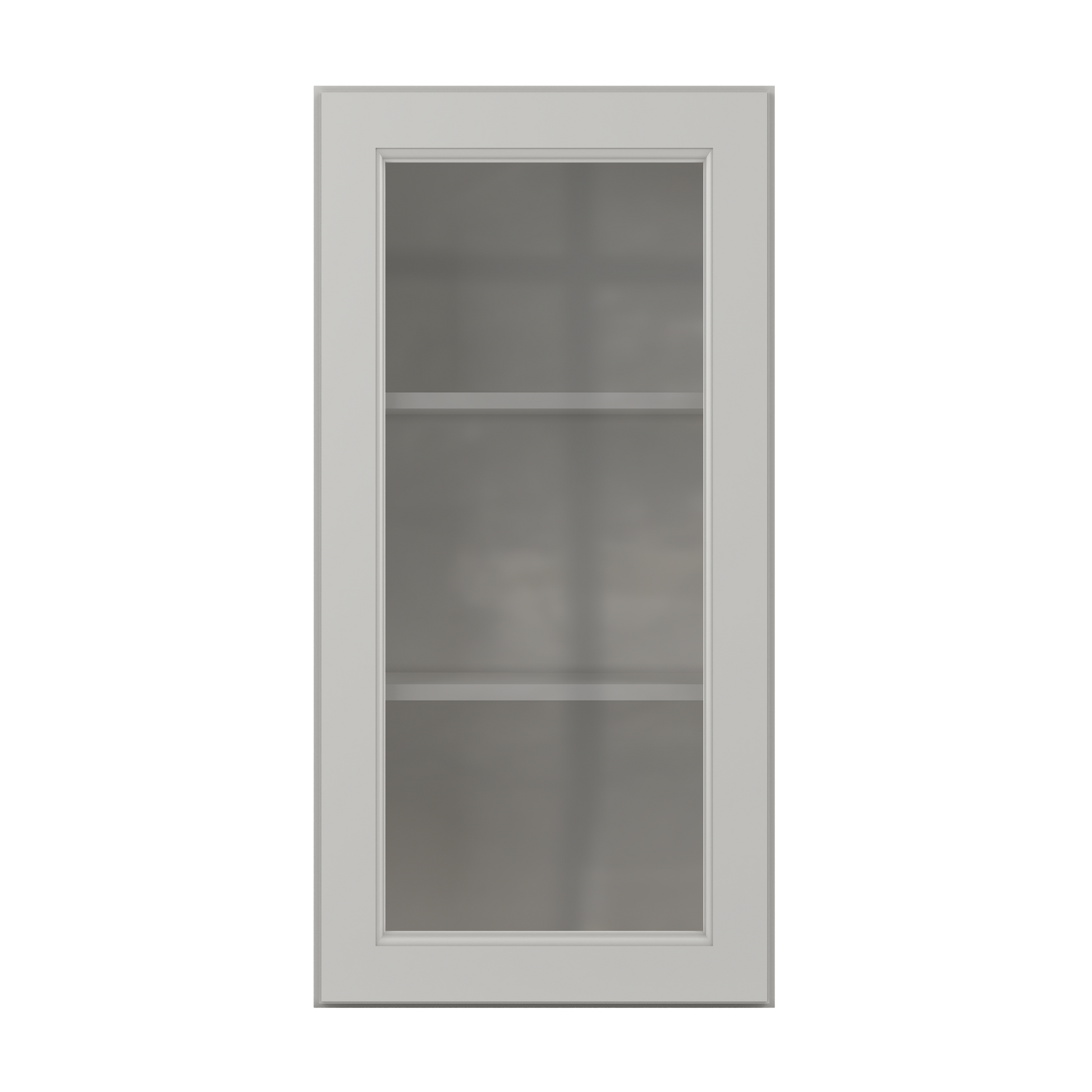 Frosted Glass Door Wall Kitchen Cabinet WMD1836 Milan Pearl 18 in. width 36 in. height 12 in. depth - Kitchen Cabinets