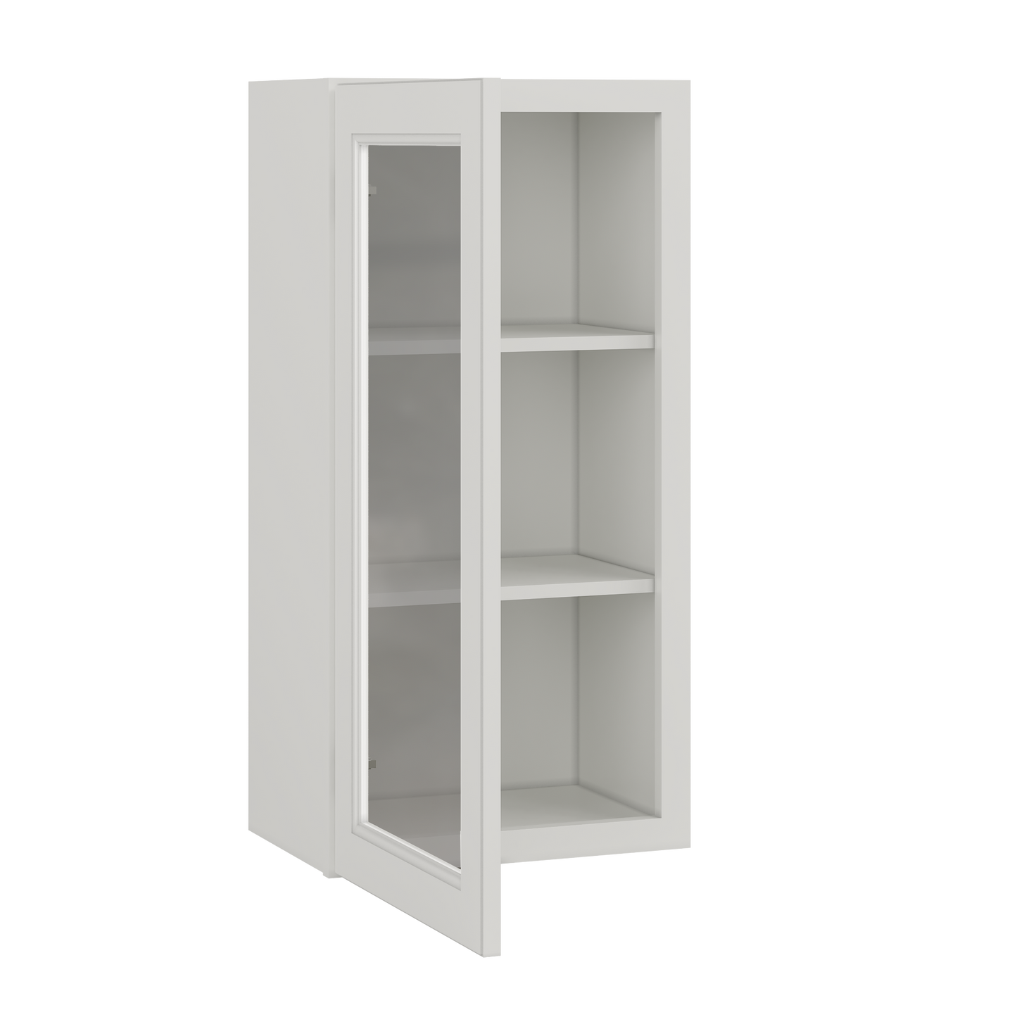 Frosted Glass Door Wall Kitchen Cabinet WMD1836 Milan Pearl 18 in. width 36 in. height 12 in. depth - Kitchen Cabinets