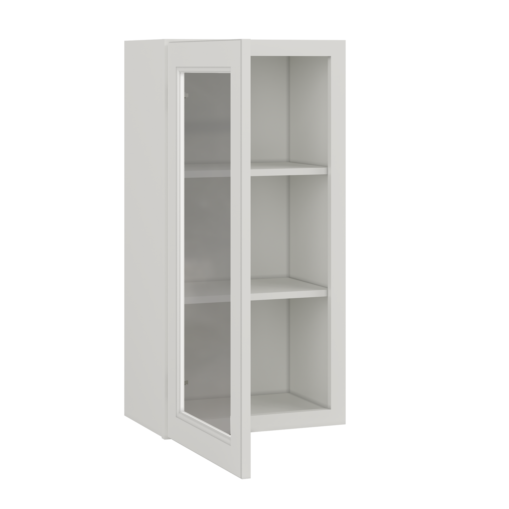 Frosted Glass Door Wall Kitchen Cabinet WMD1836 Milan Pearl 18 in. width 36 in. height 12 in. depth - Kitchen Cabinets
