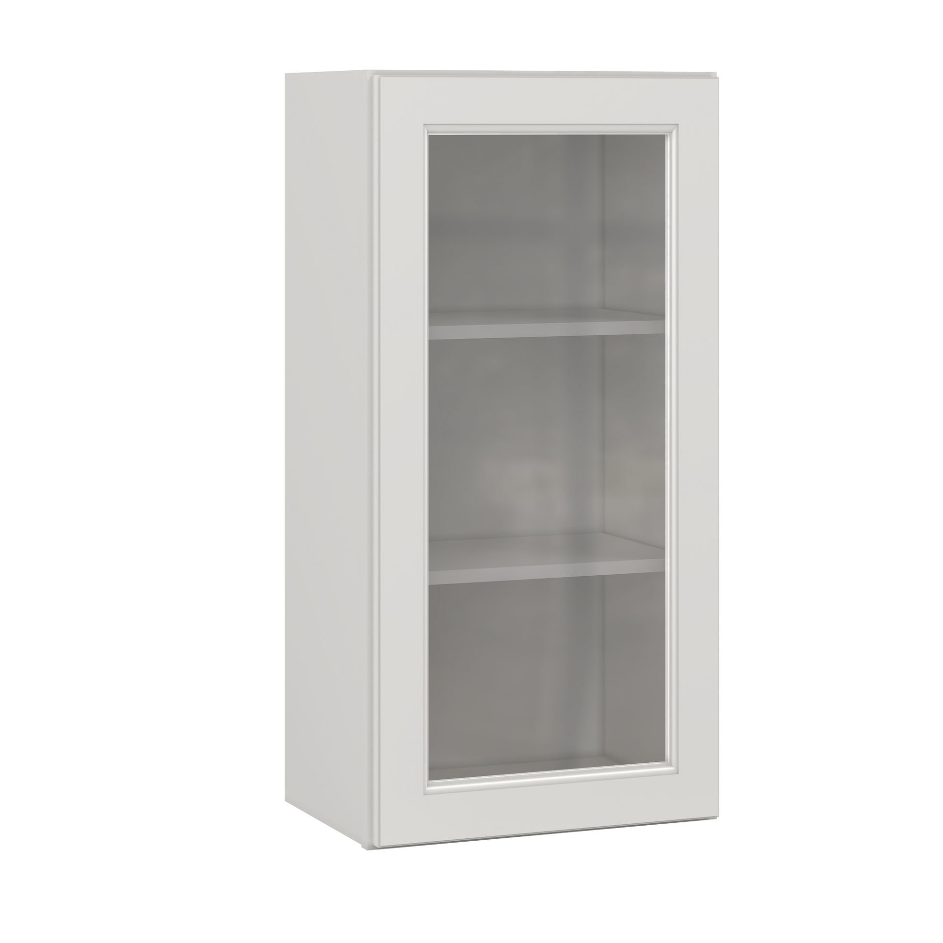 Frosted Glass Door Wall Kitchen Cabinet WMD1836 Milan Pearl 18 in. width 36 in. height 12 in. depth - Kitchen Cabinets