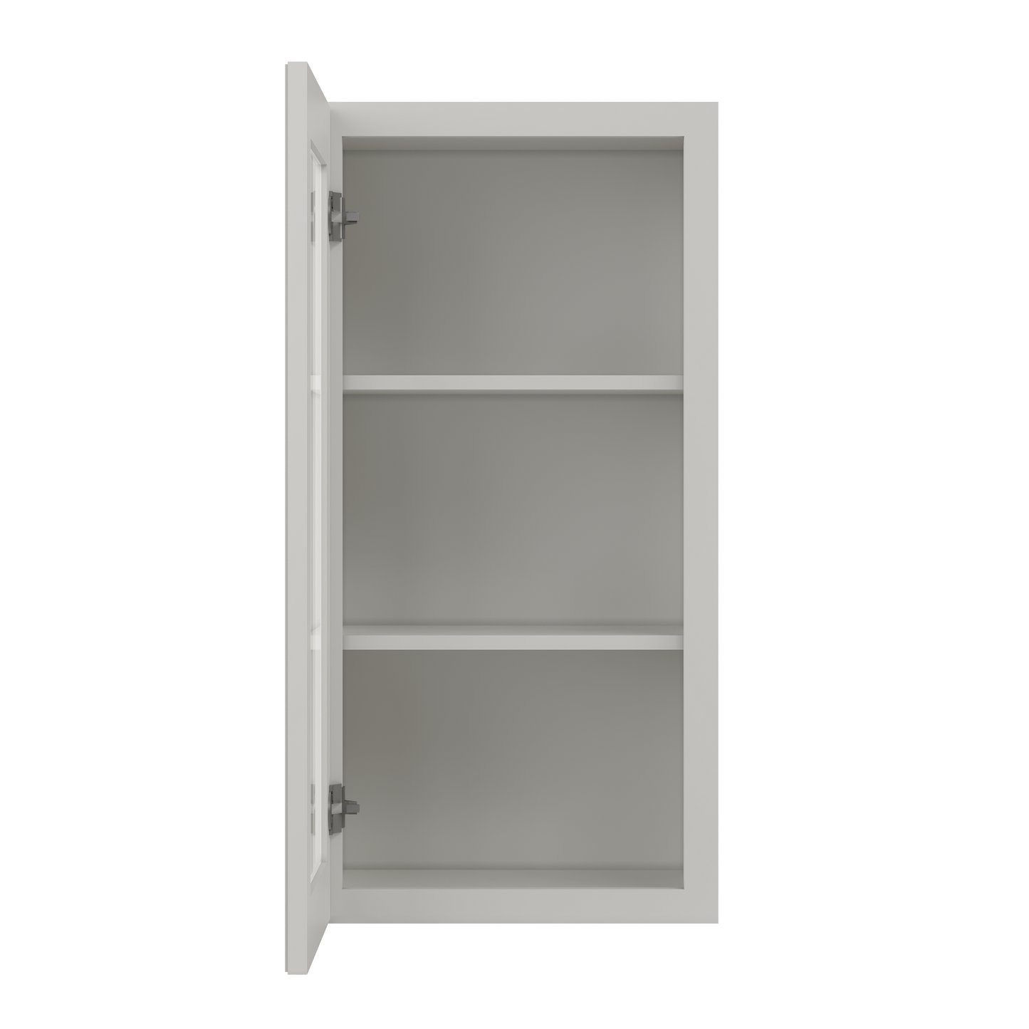 Frosted Glass Door Wall Kitchen Cabinet WMD1836 Milan Pearl 18 in. width 36 in. height 12 in. depth - Kitchen Cabinets