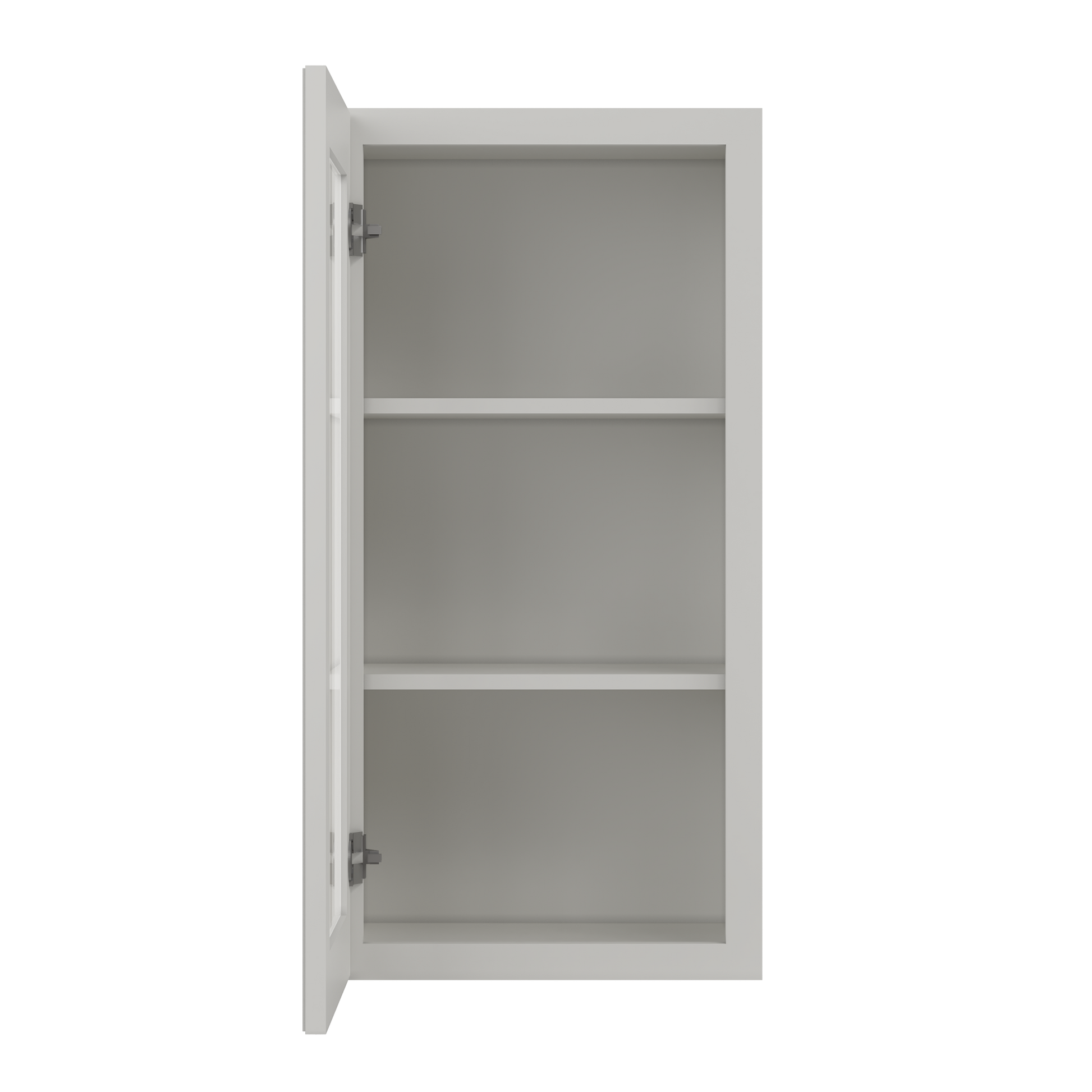 Frosted Glass Door Wall Kitchen Cabinet WMD1836 Milan Pearl 18 in. width 36 in. height 12 in. depth - Kitchen Cabinets