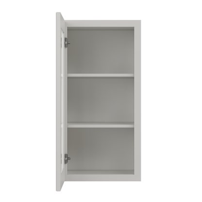Frosted Glass Door Wall Kitchen Cabinet WMD1836 Milan Pearl 18 in. width 36 in. height 12 in. depth - Kitchen Cabinets