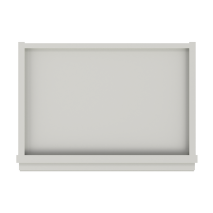 Frosted Glass Door Wall Kitchen Cabinet WMD1836 Milan Pearl 18 in. width 36 in. height 12 in. depth - Kitchen Cabinets