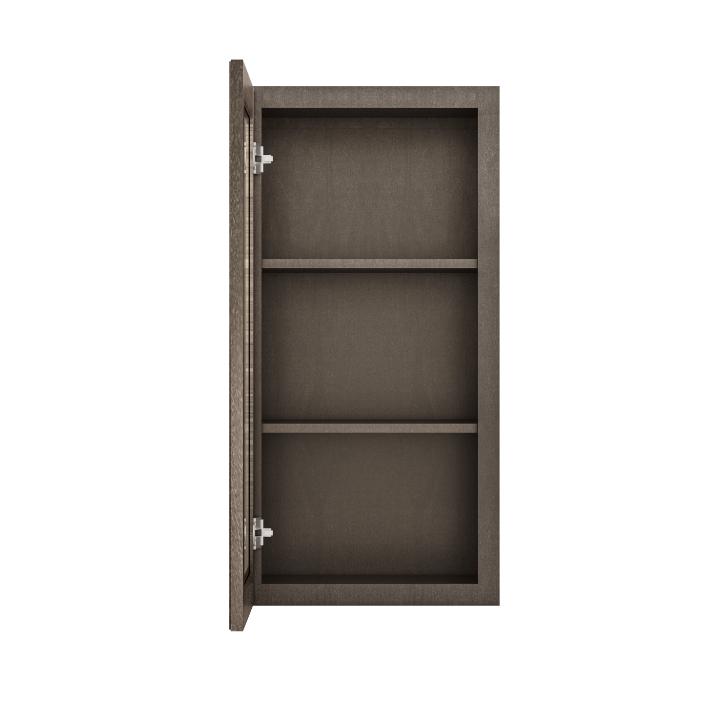 Frosted Glass Door Wall Kitchen Cabinet WMD1836 Milan Slate 18 in. width 36 in. height 12 in. depth - Kitchen Cabinets