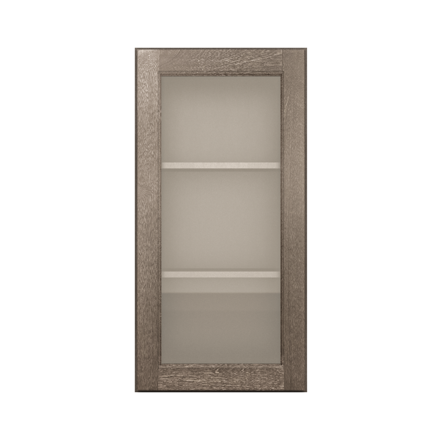Frosted Glass Door Wall Kitchen Cabinet WMD1836 Milan Slate 18 in. width 36 in. height 12 in. depth - Kitchen Cabinets