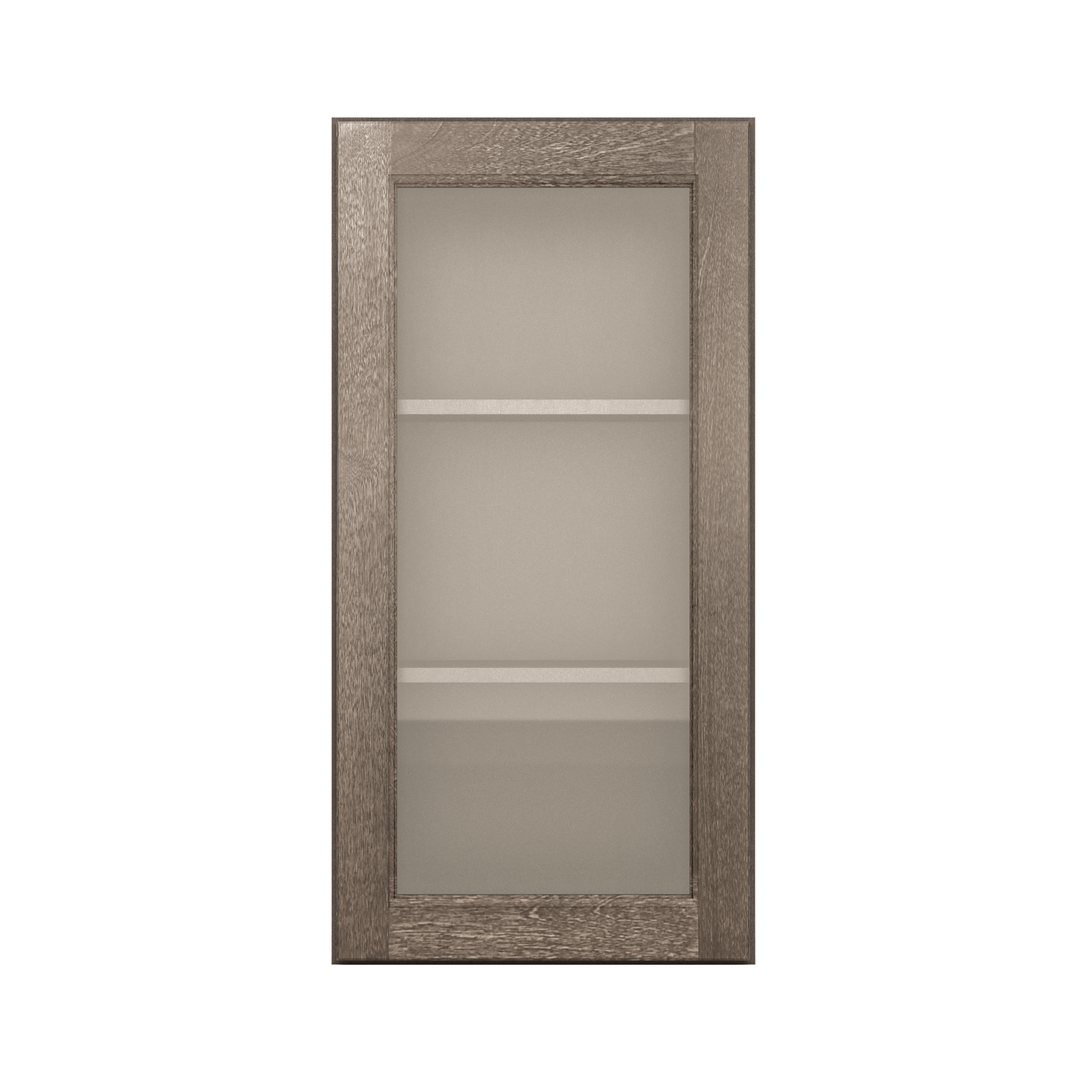 Frosted Glass Door Wall Kitchen Cabinet WMD1836 Milan Slate 18 in. width 36 in. height 12 in. depth - Kitchen Cabinets