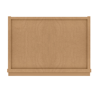 Frosted Glass Door Wall Kitchen Cabinet WMD1836 Shaker Toffee 18 in. width 36 in. height 12 in. depth - Kitchen Cabinets