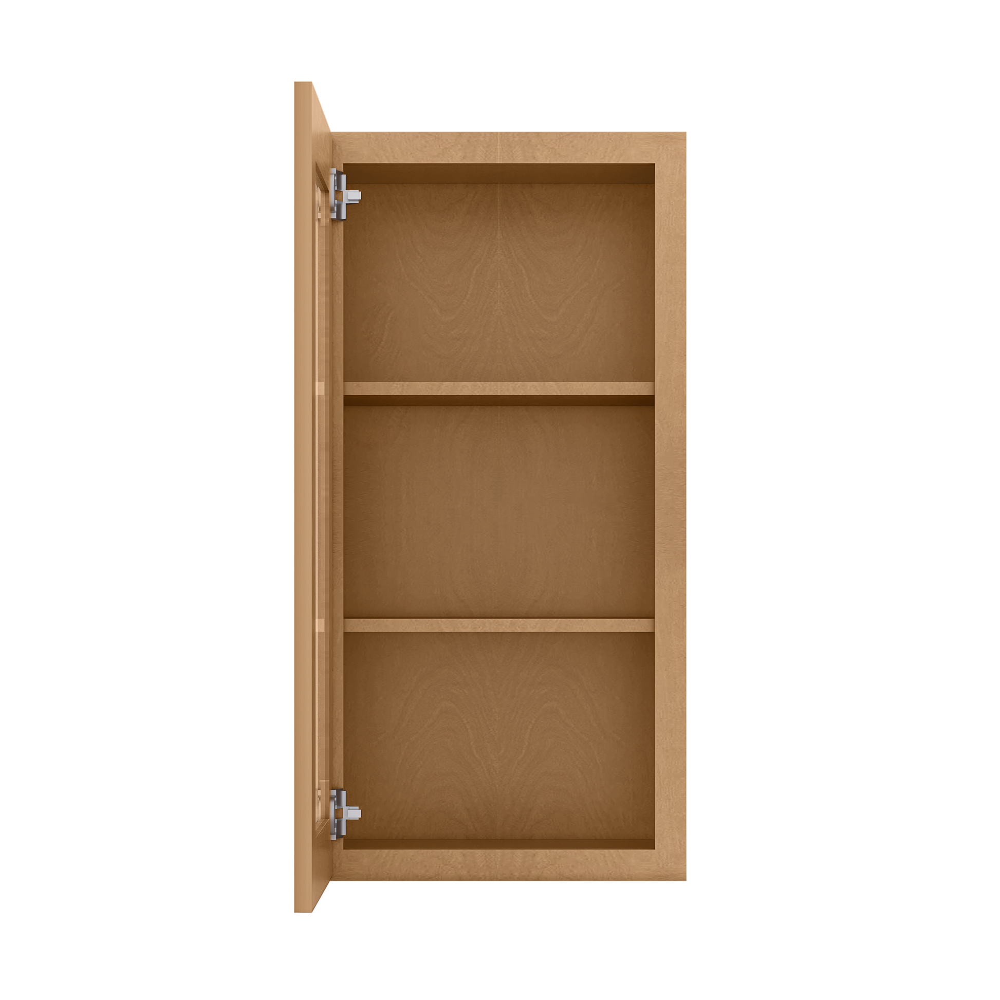 Frosted Glass Door Wall Kitchen Cabinet WMD1836 Shaker Toffee 18 in. width 36 in. height 12 in. depth - Kitchen Cabinets