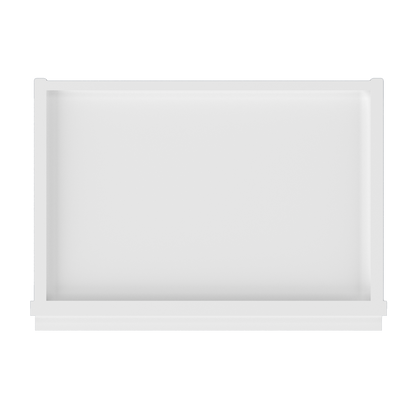 Frosted Glass Door Wall Kitchen Cabinet WMD1842 Alpina White LessCare 18 in. width 42 in. height 12 in. depth - Kitchen