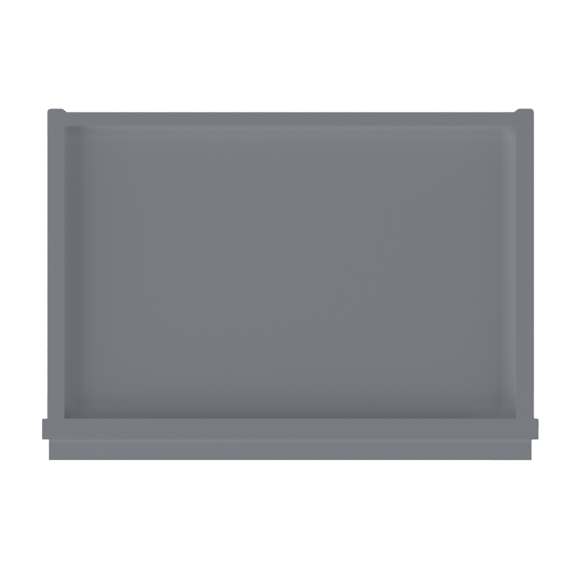 Frosted Glass Door Wall Kitchen Cabinet WMD1842 Colonial Gray LessCare 18 in. width 42 in. height 12 in. depth