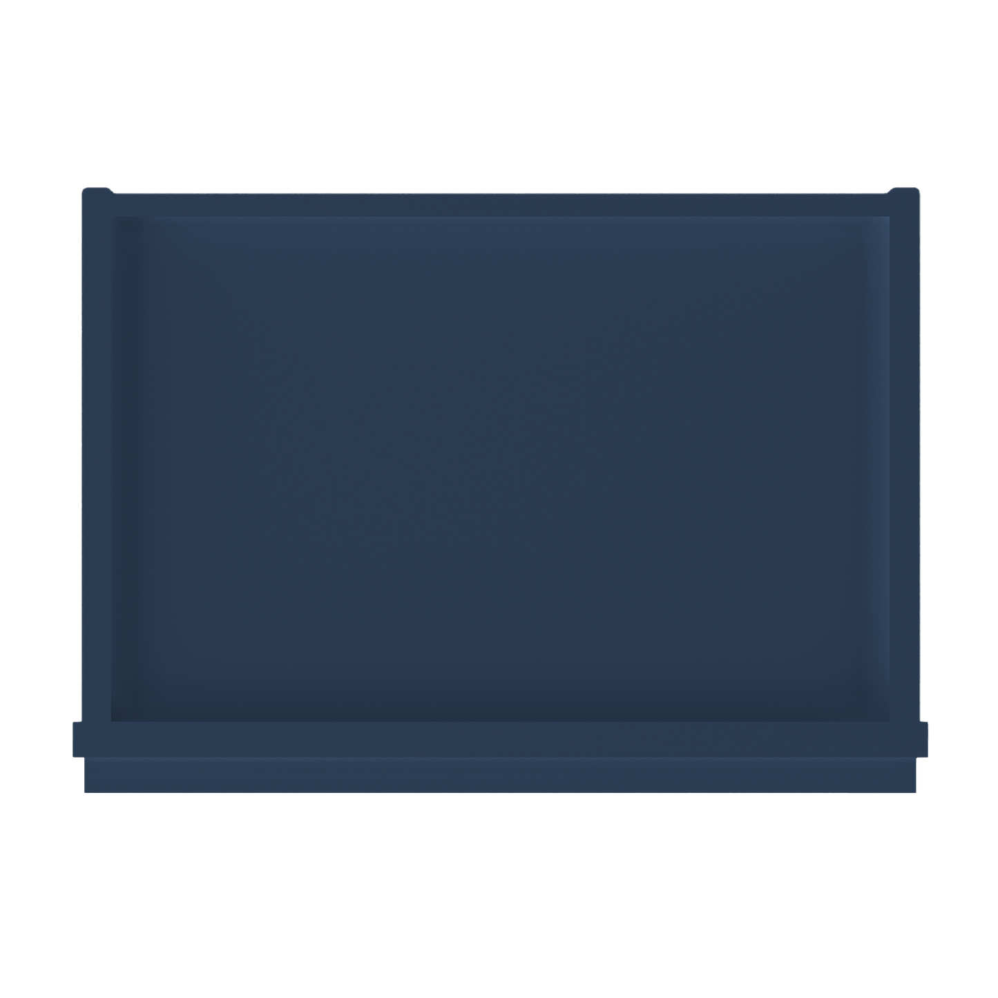 Frosted Glass Door Wall Kitchen Cabinet WMD1842 Danbury Blue LessCare 18 in. width 42 in. height 12 in. depth - Kitchen