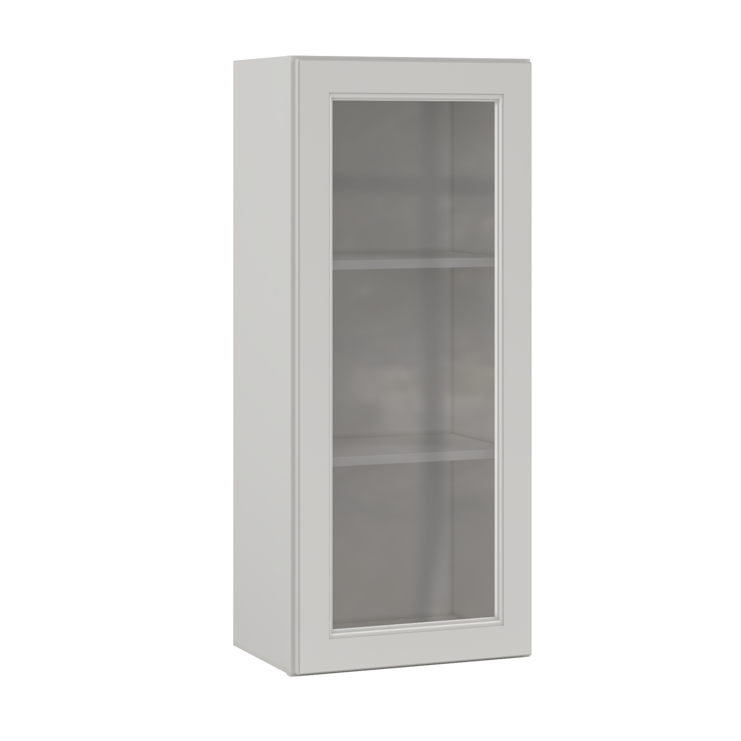 Frosted Glass Door Wall Kitchen Cabinet WMD1842 Milan Pearl 18 in. width 42 in. height 12 in. depth - Kitchen Cabinets