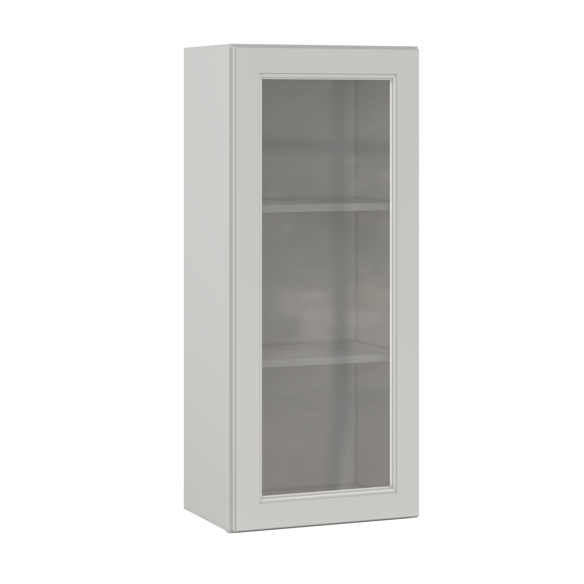 Frosted Glass Door Wall Kitchen Cabinet WMD1842 Milan Pearl 18 in. width 42 in. height 12 in. depth - Kitchen Cabinets