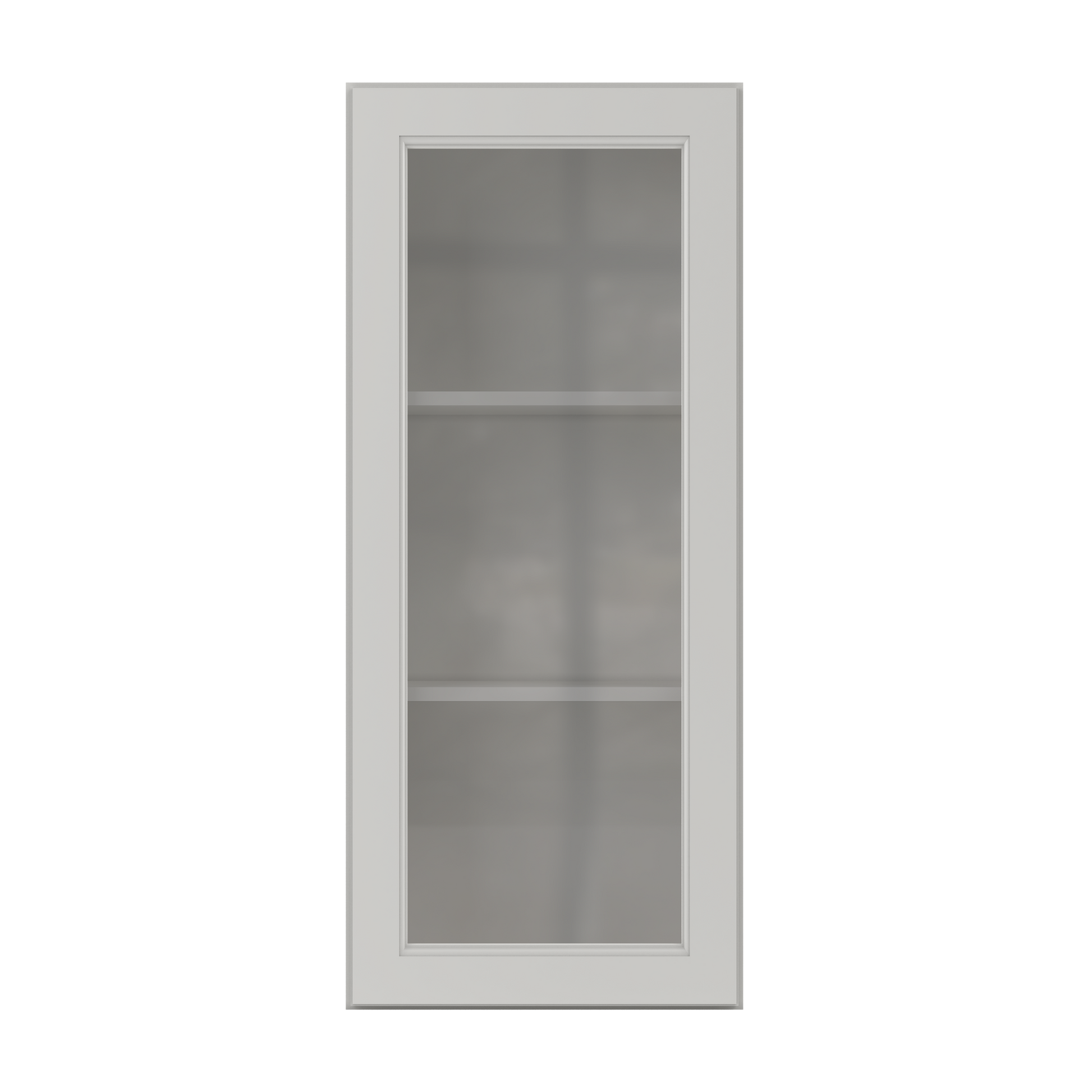 Frosted Glass Door Wall Kitchen Cabinet WMD1842 Milan Pearl 18 in. width 42 in. height 12 in. depth - Kitchen Cabinets