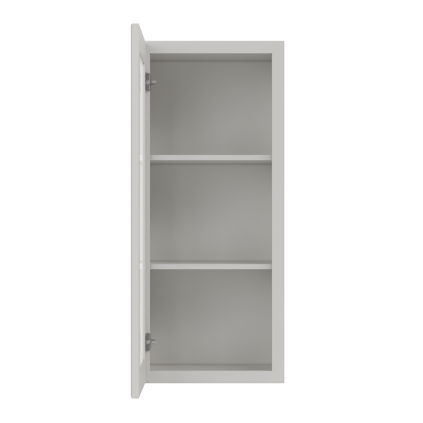 Frosted Glass Door Wall Kitchen Cabinet WMD1842 Milan Pearl 18 in. width 42 in. height 12 in. depth - Kitchen Cabinets