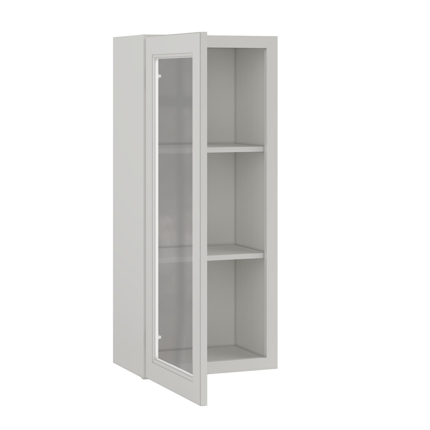 Frosted Glass Door Wall Kitchen Cabinet WMD1842 Milan Pearl 18 in. width 42 in. height 12 in. depth - Kitchen Cabinets