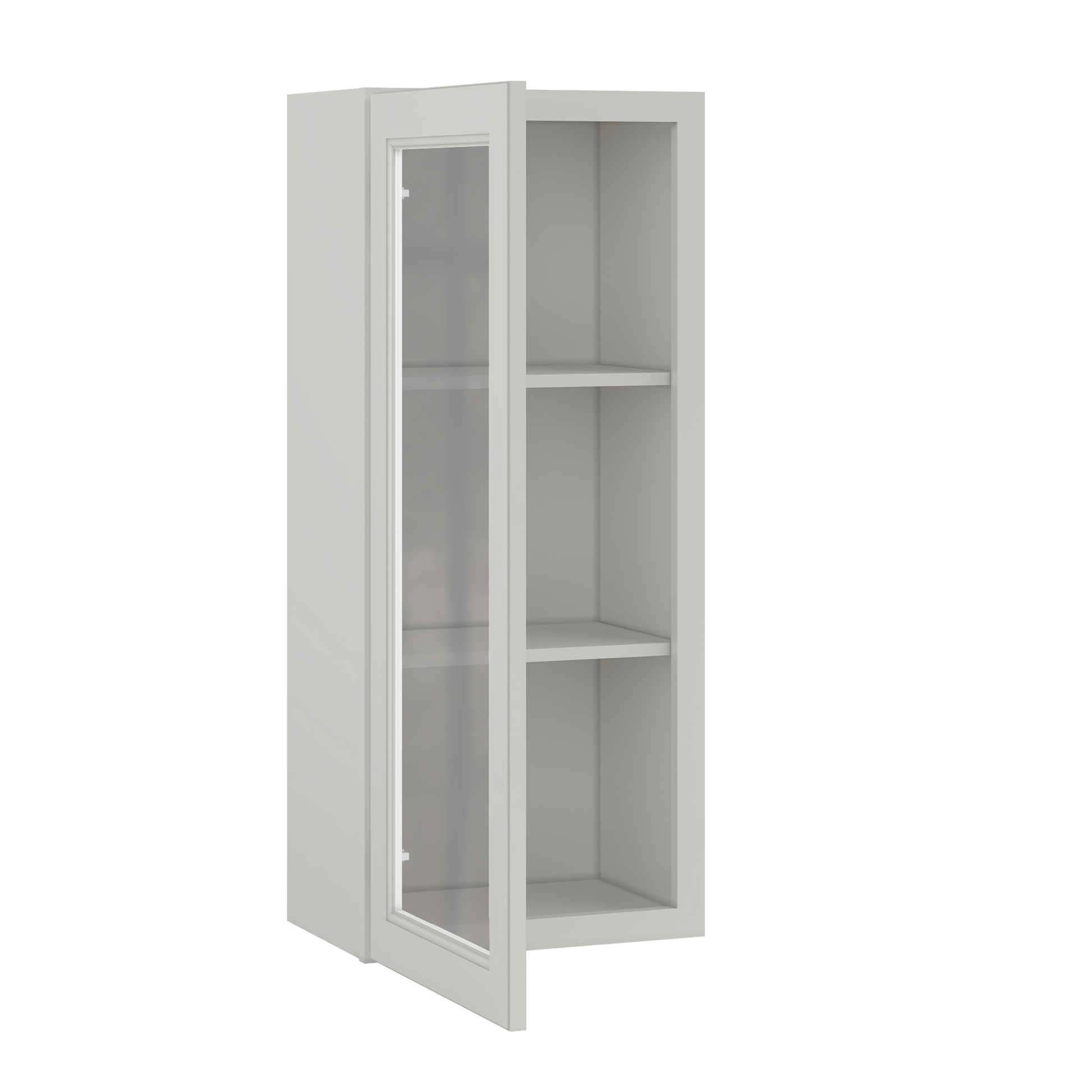 Frosted Glass Door Wall Kitchen Cabinet WMD1842 Milan Pearl 18 in. width 42 in. height 12 in. depth - Kitchen Cabinets
