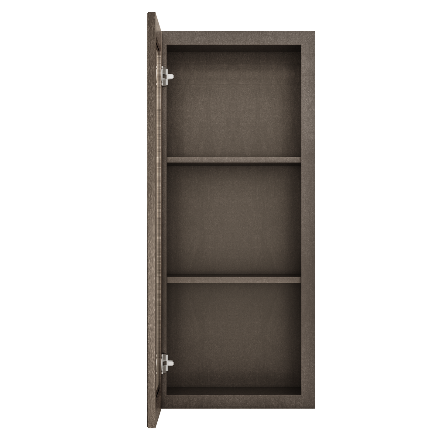 Frosted Glass Door Wall Kitchen Cabinet WMD1842 Milan Slate 18 in. width 42 in. height 12 in. depth - Kitchen Cabinets