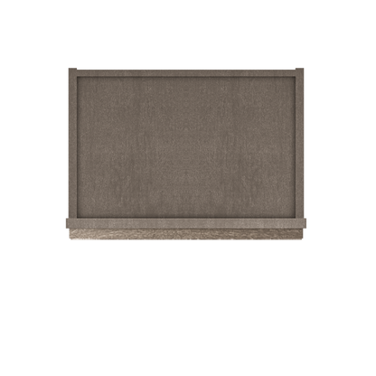 Frosted Glass Door Wall Kitchen Cabinet WMD1842 Milan Slate 18 in. width 42 in. height 12 in. depth - Kitchen Cabinets