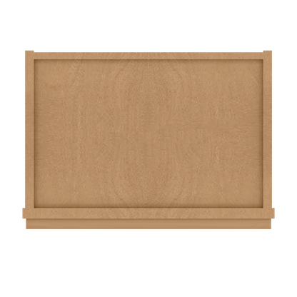 Frosted Glass Door Wall Kitchen Cabinet WMD1842 Shaker Toffee 18 in. width 42 in. height 12 in. depth - Kitchen Cabinets