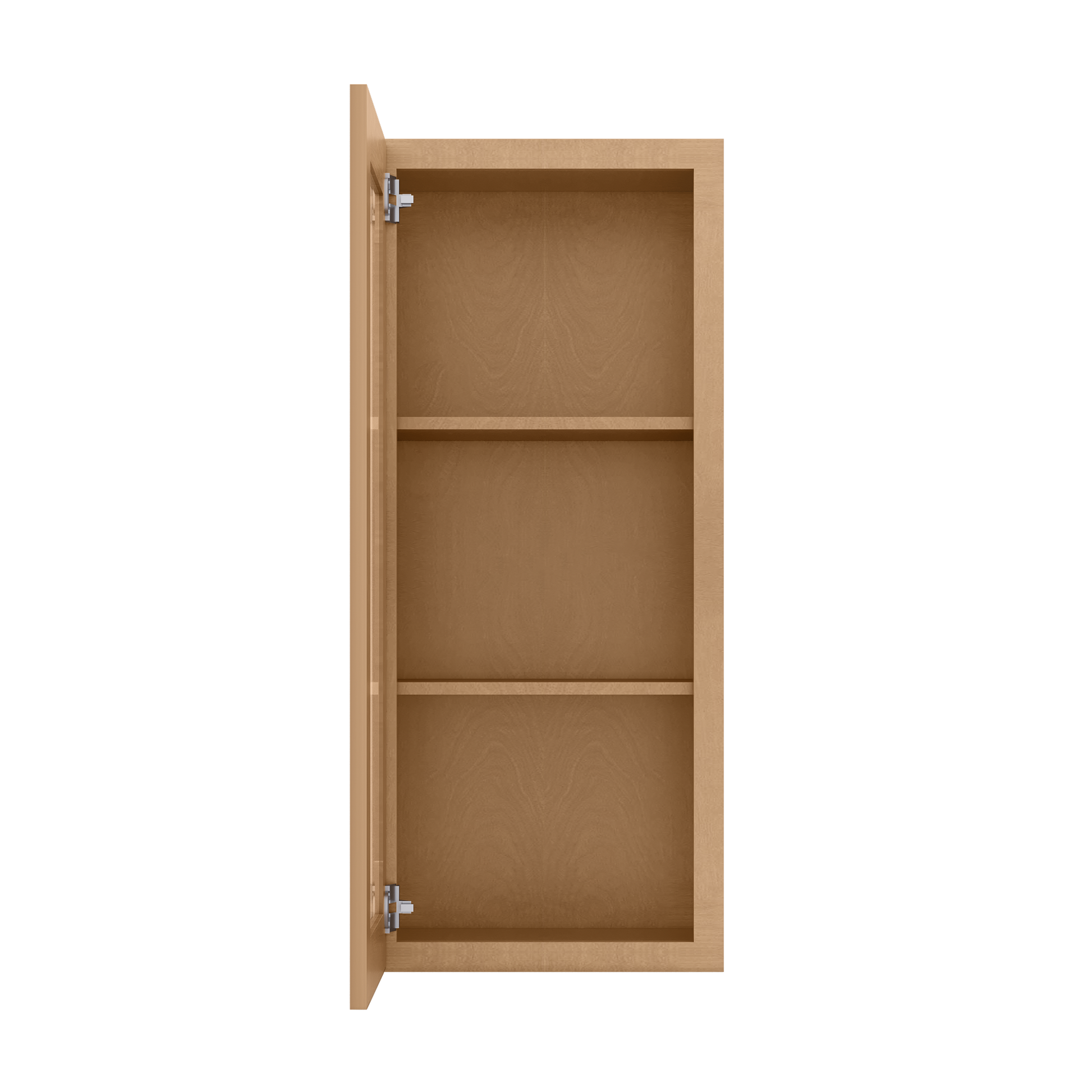 Frosted Glass Door Wall Kitchen Cabinet WMD1842 Shaker Toffee 18 in. width 42 in. height 12 in. depth - Kitchen Cabinets