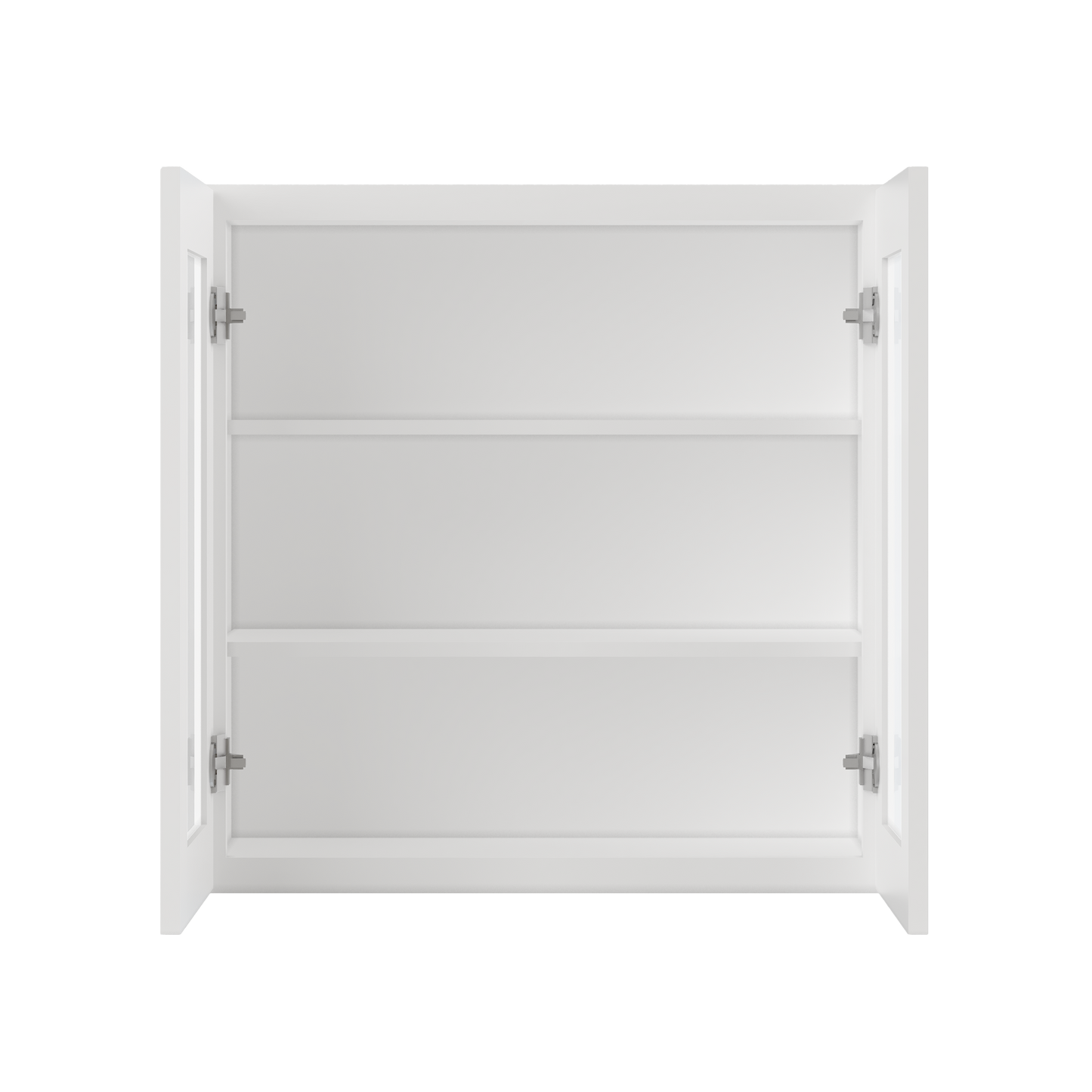 Frosted Glass Door Wall Kitchen Cabinet WMD3030 Alpina White LessCare 30 in. width 30 in. height 12 in. depth - Kitchen