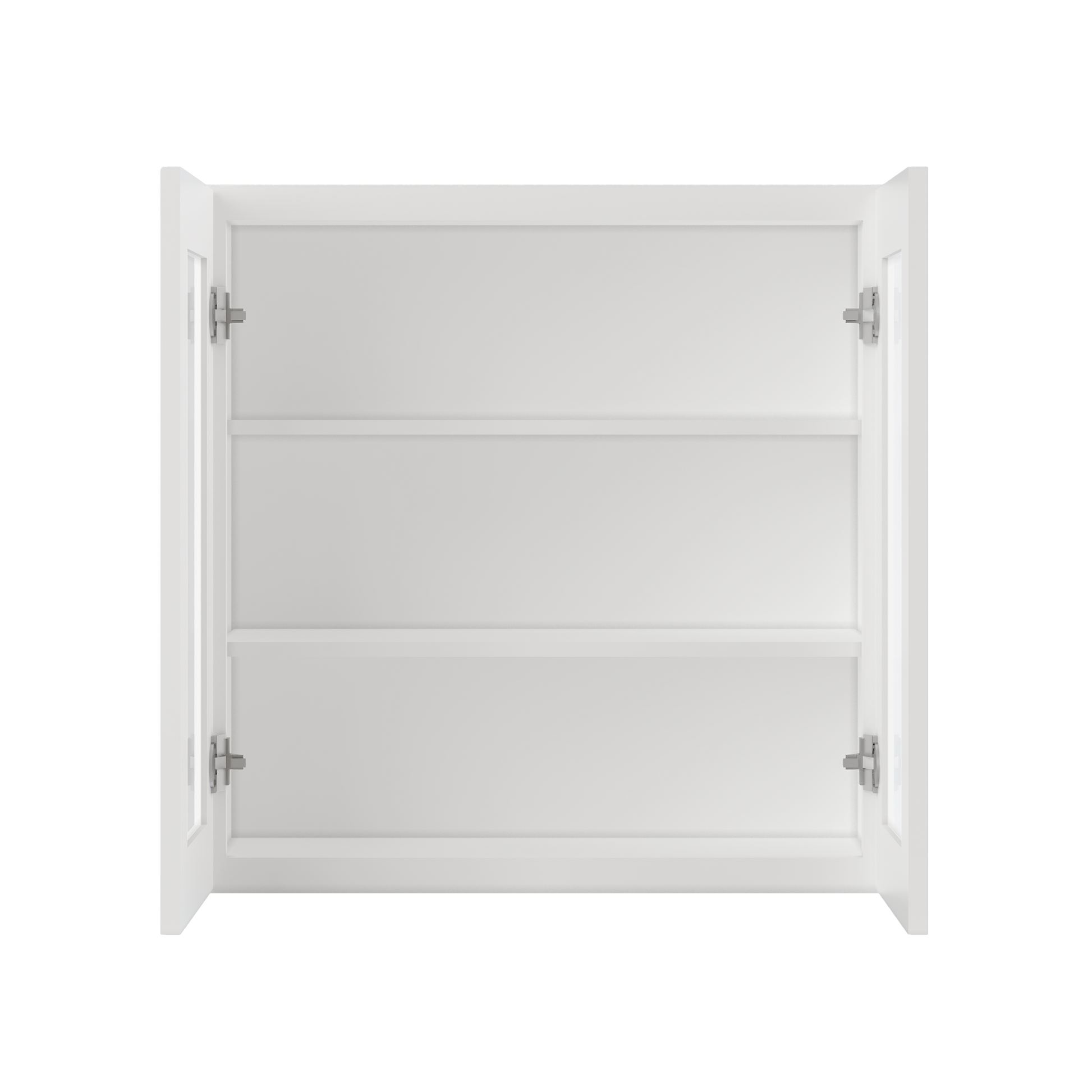 Frosted Glass Door Wall Kitchen Cabinet WMD3030 Alpina White LessCare 30 in. width 30 in. height 12 in. depth - Kitchen