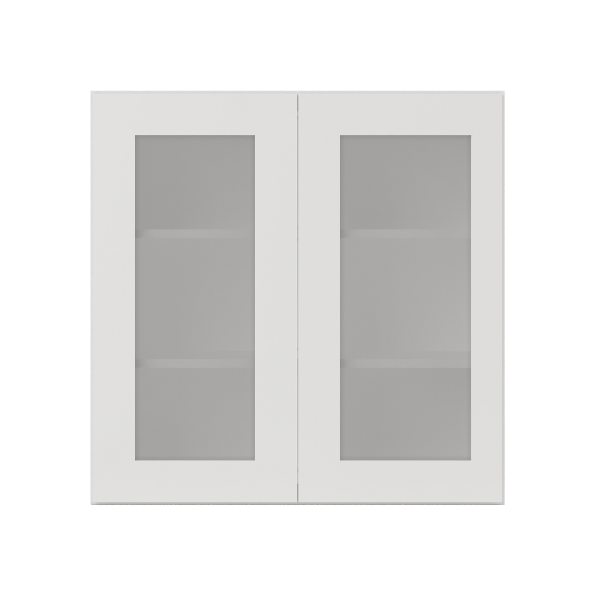 Frosted Glass Door Wall Kitchen Cabinet WMD3030 Alpina White LessCare 30 in. width 30 in. height 12 in. depth - Kitchen