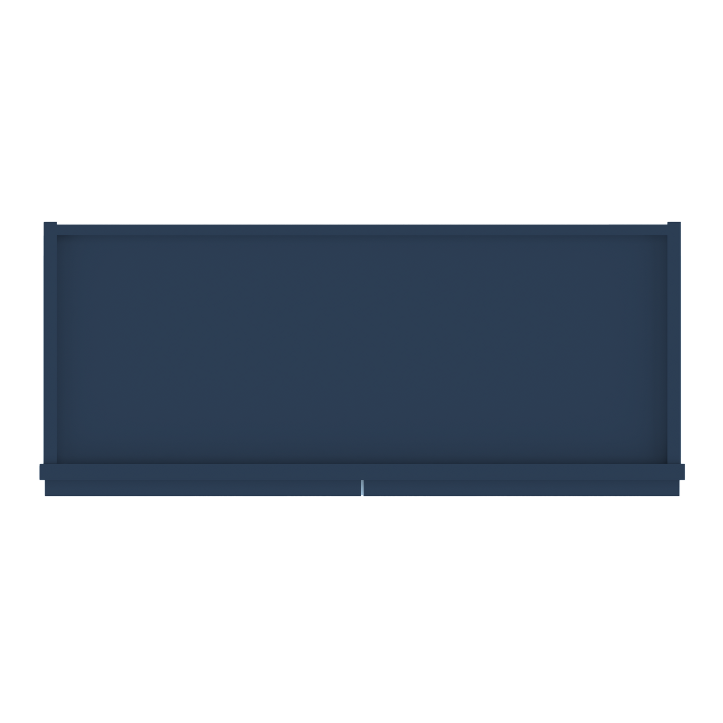 Frosted Glass Door Wall Kitchen Cabinet WMD3030 Danbury Blue LessCare 30 in. width 30 in. height 12 in. depth - Kitchen