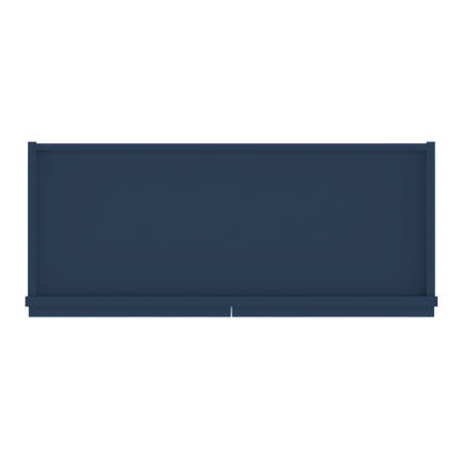 Frosted Glass Door Wall Kitchen Cabinet WMD3030 Danbury Blue LessCare 30 in. width 30 in. height 12 in. depth - Kitchen