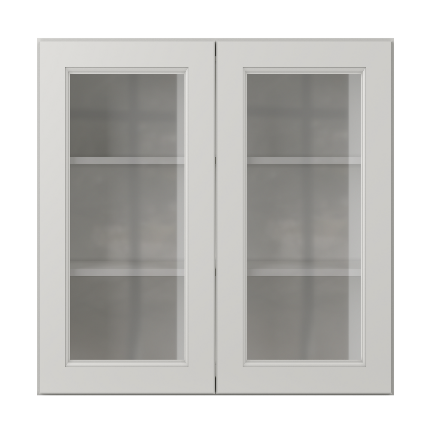 Frosted Glass Door Wall Kitchen Cabinet WMD3030 Milan Pearl 30 in. width 30 in. height 12 in. depth - Kitchen Cabinets