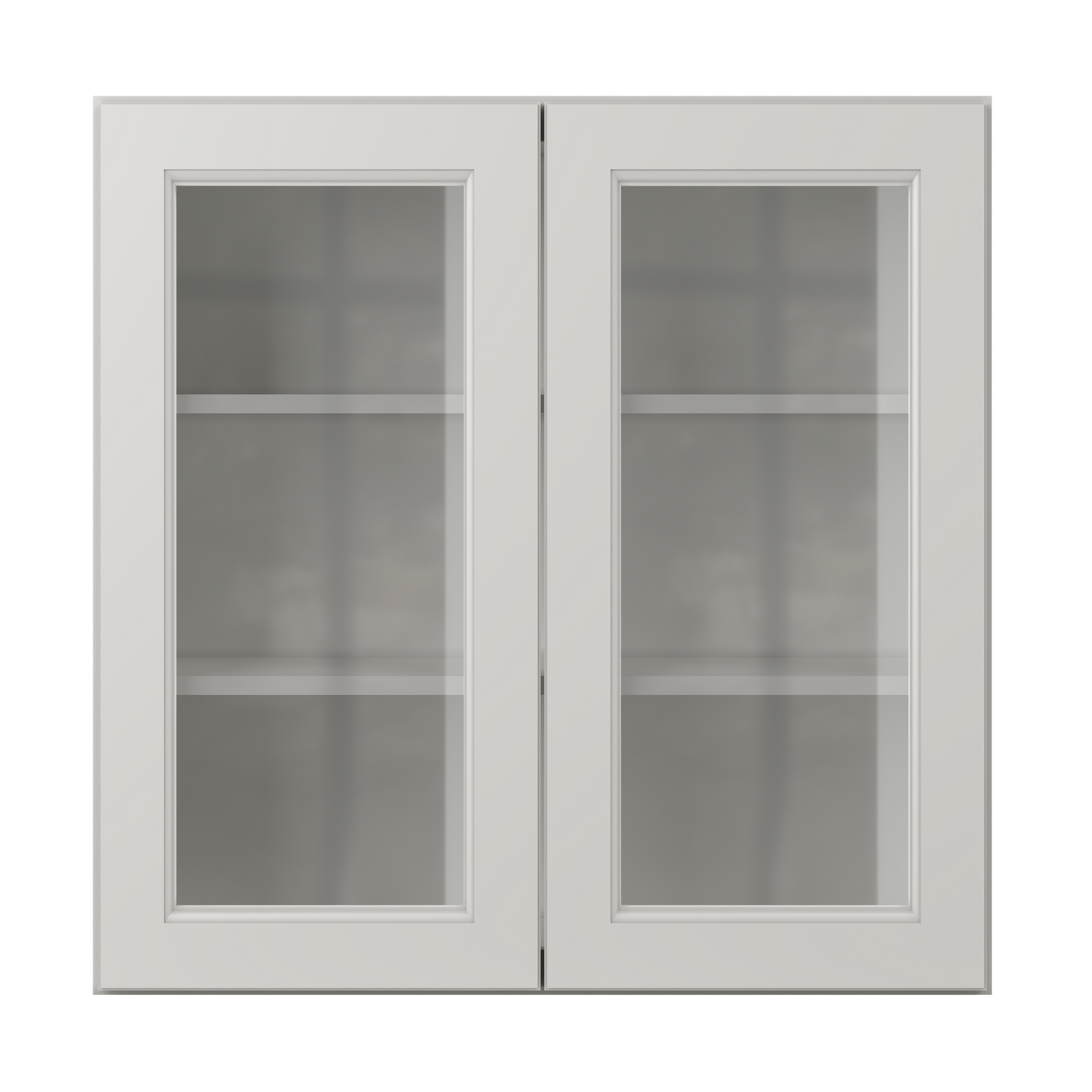 Frosted Glass Door Wall Kitchen Cabinet WMD3030 Milan Pearl 30 in. width 30 in. height 12 in. depth - Kitchen Cabinets