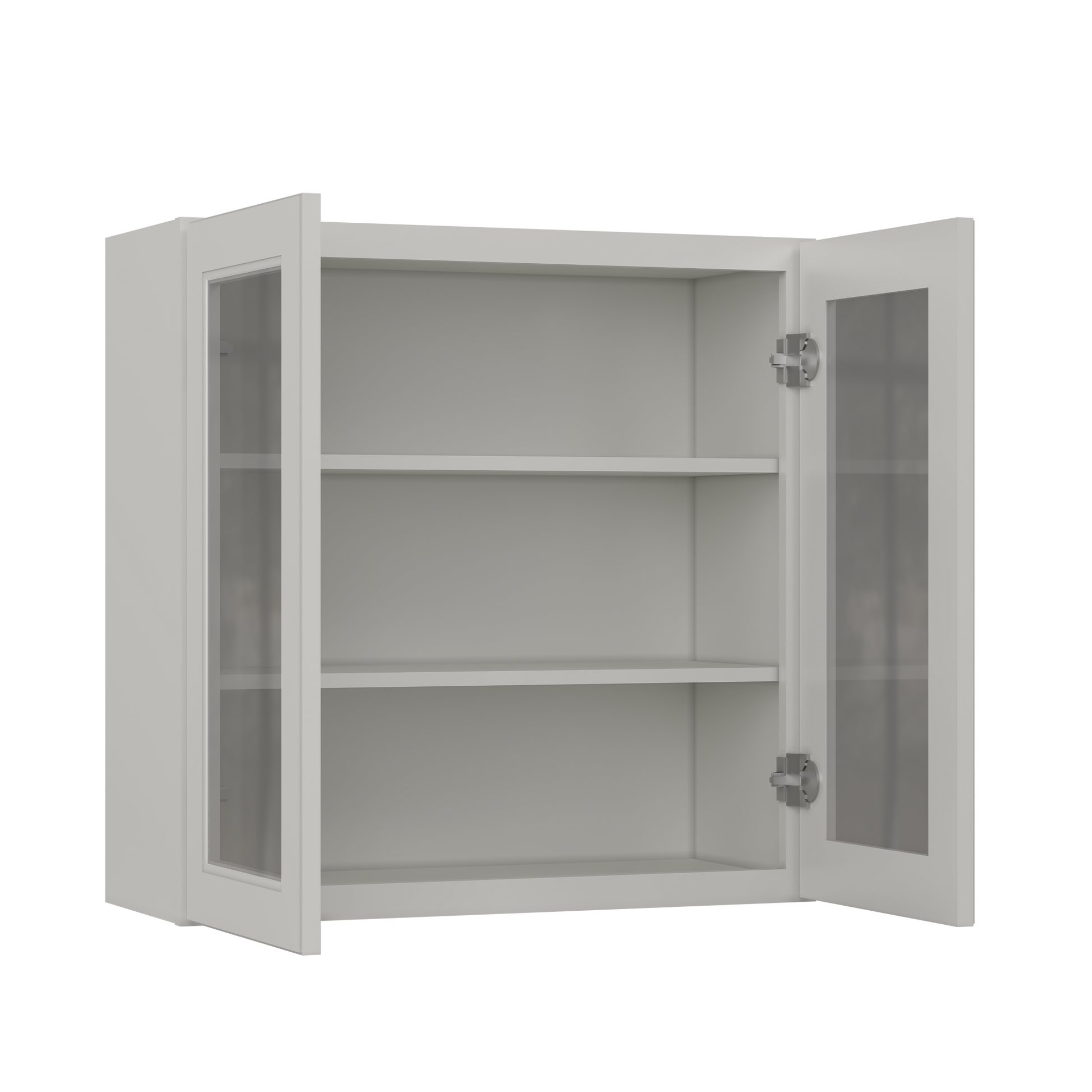 Frosted Glass Door Wall Kitchen Cabinet WMD3030 Milan Pearl 30 in. width 30 in. height 12 in. depth - Kitchen Cabinets