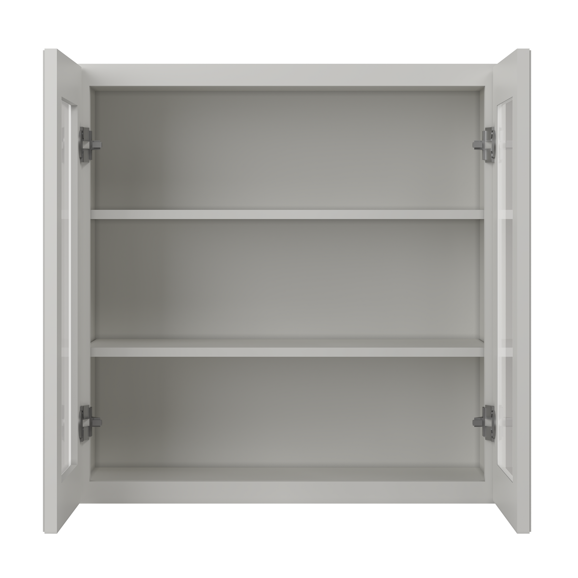 Frosted Glass Door Wall Kitchen Cabinet WMD3030 Milan Pearl 30 in. width 30 in. height 12 in. depth - Kitchen Cabinets