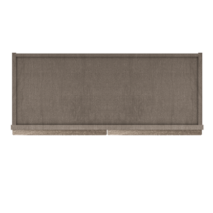Frosted Glass Door Wall Kitchen Cabinet WMD3030 Milan Slate 30 in. width 30 in. height 12 in. depth - Kitchen Cabinets