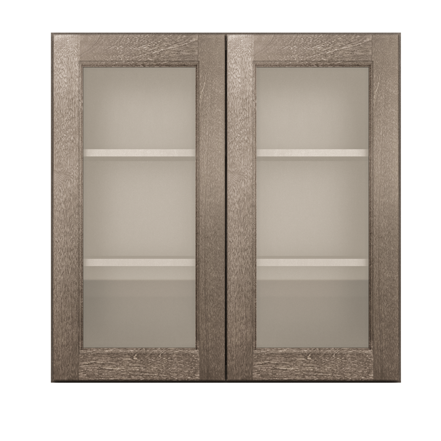 Frosted Glass Door Wall Kitchen Cabinet WMD3030 Milan Slate 30 in. width 30 in. height 12 in. depth - Kitchen Cabinets