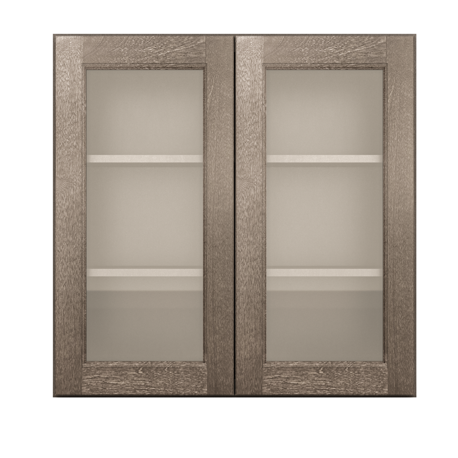 Frosted Glass Door Wall Kitchen Cabinet WMD3030 Milan Slate 30 in. width 30 in. height 12 in. depth - Kitchen Cabinets