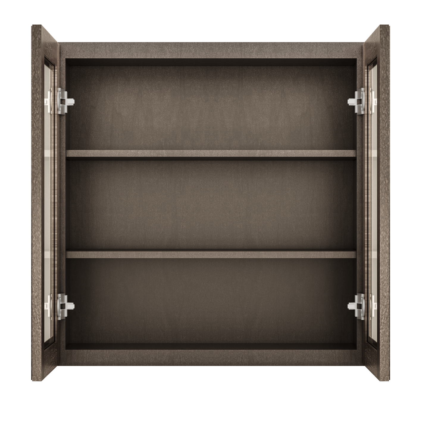 Frosted Glass Door Wall Kitchen Cabinet WMD3030 Milan Slate 30 in. width 30 in. height 12 in. depth - Kitchen Cabinets