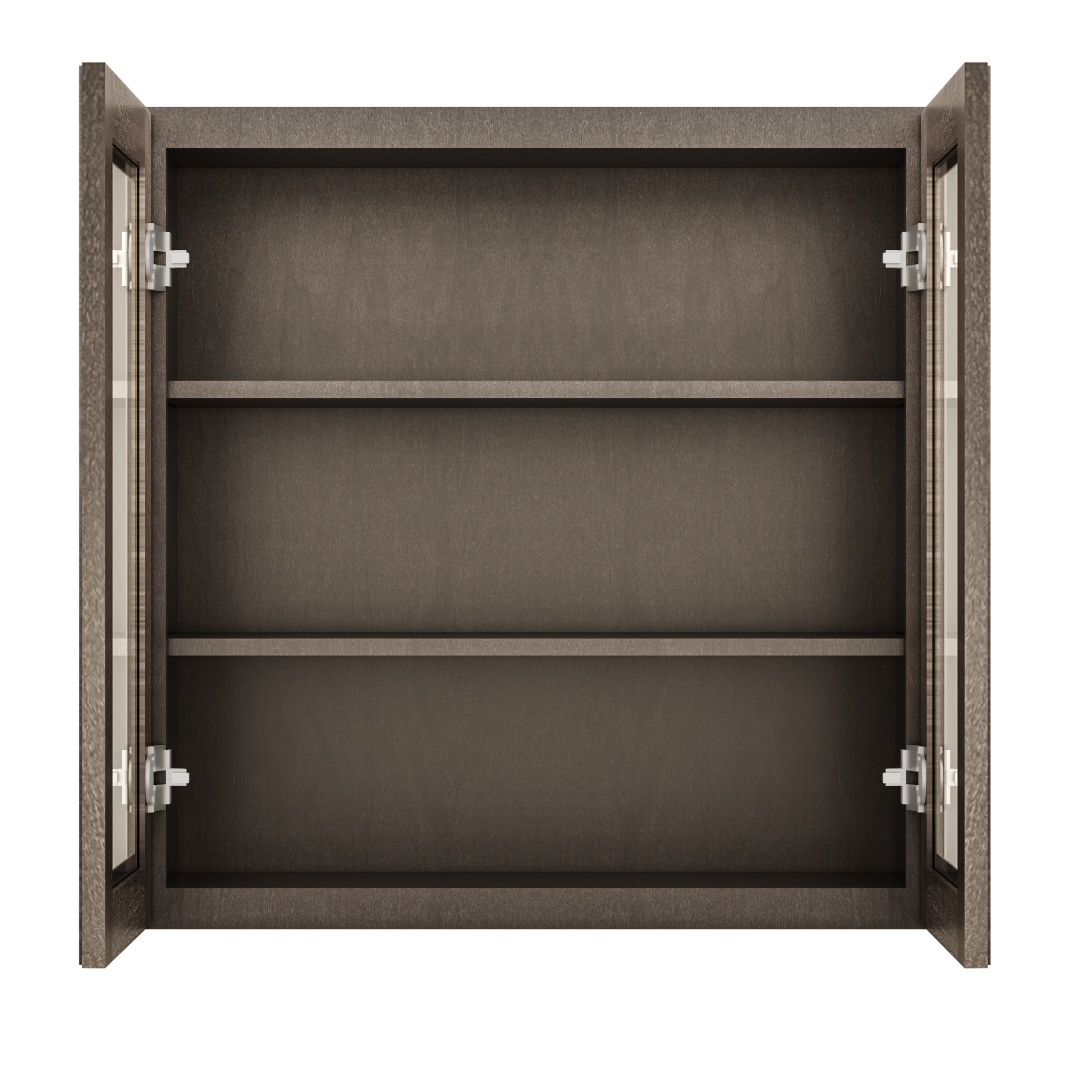 Frosted Glass Door Wall Kitchen Cabinet WMD3030 Milan Slate 30 in. width 30 in. height 12 in. depth - Kitchen Cabinets