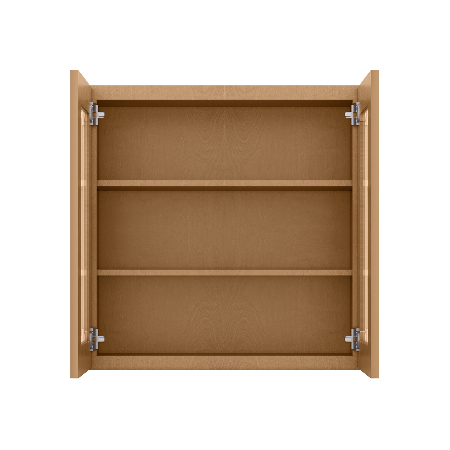 Frosted Glass Door Wall Kitchen Cabinet WMD3030 Shaker Toffee 30 in. width 30 in. height 12 in. depth - Kitchen Cabinets